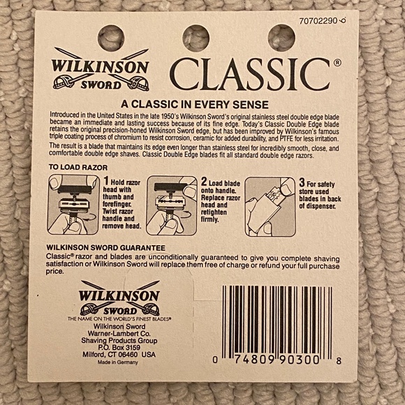 Wilkinson Sword I Nine 5-Pack Classic & Classic Shave Double Edge Razor Blades - Picture 6 of 7